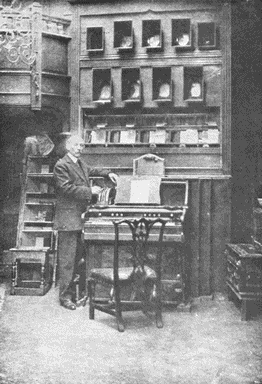 A.W.Rimington and his colour organ.