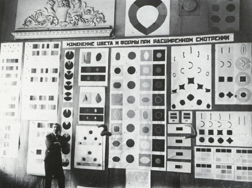 Exhibtion of Michail Matiushin's research into 'Extended Vision', 1930.