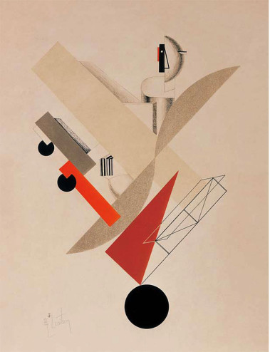 One of Lissitsky's designs for 'Victory over the Sun'.