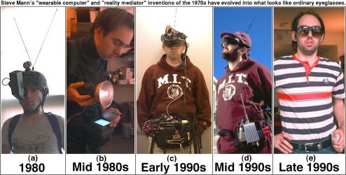 The evolution of wearable computing pioneer Steve Mann.